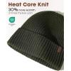 imageFURTALK Satin Lined Knit Beanie for Men Women Winter Hats Silk Lining Slouchy Warm Cuffed CapGreen