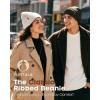 imageFURTALK Satin Lined Knit Beanie for Men Women Winter Hats Silk Lining Slouchy Warm Cuffed CapWhite