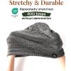 imageFURTALK Winter Beanie Hats for Men Women Warm Fleece Lined Double Layer Skull Cap Unisex Soft Slouchy BeanieBlackgrey Mixed