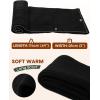 imageFURTALK Winter Hat Long Scarf Touchscreen Gloves Set Fleece Lined Warm Knit Beanie for Men WomenBlack