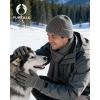imageFURTALK Winter Hat Long Scarf Touchscreen Gloves Set Fleece Lined Warm Knit Beanie for Men WomenGrey