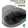 imageFURTALK Winter Hat Long Scarf Touchscreen Gloves Set Fleece Lined Warm Knit Beanie for Men WomenGrey