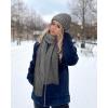 imageFURTALK Winter Warm Beanie Knit Hat Touchscreen Gloves Scarf Set Soft Fleece Lined Double Layer Skull Cap Gifts for WomenGray