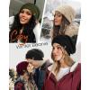 imageFURTALK Womes Slouchy Winter Beanie Knit Hat Satin Lined 3 Pack Thick Warm Fashionable Skull CapBlackdark Greybeige
