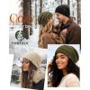 imageFURTALK Womes Slouchy Winter Beanie Knit Hat Satin Lined 3 Pack Thick Warm Fashionable Skull CapBlackgreenbeige