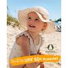 imageFURTALK 3 Pack Baby Sun Hat Toddler Beach Hat Girls UPF 50 Wide Brim Infant Kids Summer Adjustable Sun ProtectionWhitepinkyellow