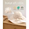 imageFURTALK 3 Pack Baby Sun Hat Toddler Beach Hat Girls UPF 50 Wide Brim Infant Kids Summer Adjustable Sun ProtectionYellowcoffeered