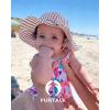 imageFURTALK 3 Pack Baby Sun Hat Toddler Beach Hat Girls UPF 50 Wide Brim Infant Kids Summer Adjustable Sun ProtectionYellowcoffeered