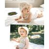 imageFURTALK Baby Bonnet Muslin Cotton Soft Adjustable Chin Strap for Infant Boys GirlsPink