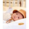 imageFURTALK Baby Sun Hat Muslin Cotton Toddler Bucket Hat for Girls Boys Wide Brim UPF 50 Summer Beach HatsBrown