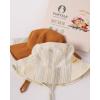 imageFURTALK Baby Sun Hat Muslin Cotton Toddler Bucket Hat for Girls Boys Wide Brim UPF 50 Summer Beach HatsBrown