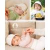 imageFURTALK Baby Sun Hat Muslin Cotton Toddler Bucket Hat for Girls Boys Wide Brim UPF 50 Summer Beach HatsBrown