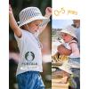 imageFURTALK Baby Sun Hat Toddler Boys Girls Bucket Hats 05 Years Kids UPF 50 Sun Protection Summer Beach HatsYellowbluenavy