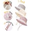 imageFURTALK Baby Sun Hat Toddler Boys Girls Bucket Hats 05 Years Kids UPF 50 Sun Protection Summer Beach HatsYellowcoffeered