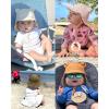 imageFURTALK Baby Sun Hat UPF 50 Cute Toddler Bucket Summer Beach Hats for Boys GirlsBeigepink