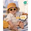 imageFURTALK Baby Sun Hat for Boys Girls Toddler Summer Bucket Hats Kids UPF 50 Beach HatWhitenavycaramel