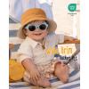 imageFURTALK Baby Sun Hat for Boys Girls Toddler Summer Bucket Hats Kids UPF 50 Beach HatWhitepinkcaramel