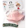 imageFURTALK Baby Sun Hat for Boys Girls Toddler Summer Bucket Hats Kids UPF 50 Beach HatWhitepinkcaramel