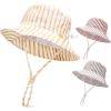 imageFURTALK Baby Sun Hat Toddler Boys Girls Bucket Hats 05 Years Kids UPF 50 Sun Protection Summer Beach HatsYellowcoffeered