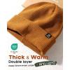 imageFURTALK Beanie for Women Men Winter Hat Soft Warm Unisex Cuffed Beanie Knitted Skull CapCamel