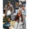 imageFURTALK Beanie for Women Men Winter Hat Soft Warm Unisex Cuffed Beanie Knitted Skull CapGreen