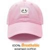 imageFURTALK Kids Toddler Baseball Hat Boys Girls Adjustable UPF50 Washed Cotton Baseball CapBeigepink