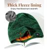 imageFURTALK Winter Beanie Hats for Men Women Warm Fleece Lined Double Layer Skull Cap Unisex Soft Slouchy BeanieGreenblack Mixed