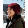 imageFURTALK Winter Beanie Hats for Men Women Warm Fleece Lined Double Layer Skull Cap Unisex Soft Slouchy BeanieRedblack Mixed