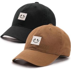 imageFURTALK Kids Toddler Baseball Hat Boys Girls Adjustable UPF50 Washed Cotton Baseball CapBlackbrown