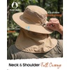 image:imageFURTALK Sun Hats for Men Women Fishing Hat with Neck Flap UPF 80 Breathable Wide Brim Hiking Safari Summer Bucket HatsKhaki