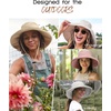 image:imageFURTALK Wide Brim Sun Hat with Ponytail Hole for Women UPF 80 UV Protection Packable Bucket Hiking Travel Outdoor HatBeige