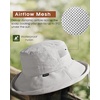 image:imageFURTALK Wide Brim Sun Hat with Ponytail Hole for Women UPF 80 UV Protection Packable Bucket Hiking Travel Outdoor HatGrey